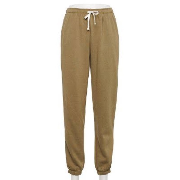 SO Pants - Plus Size SO Core Jogger Comfy Drawstring Sweatpants Size 2X in Mayfair Brown